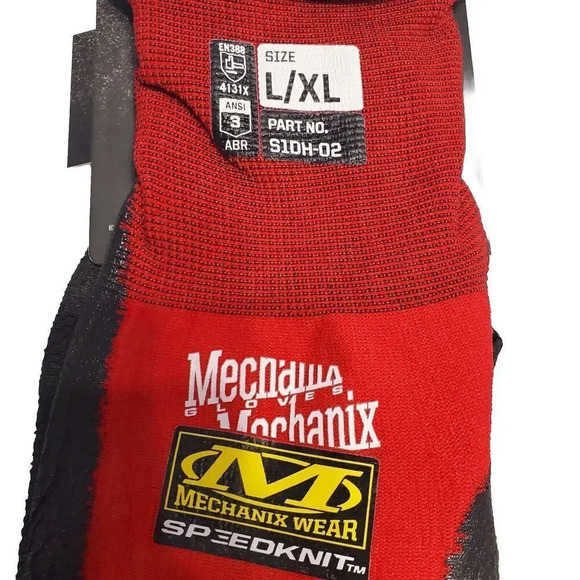 NWT Mechanix Wear Speedknit Gloves, Red Mechanic Tactical EMT PPE Work L/XL - Picture 3 of 5